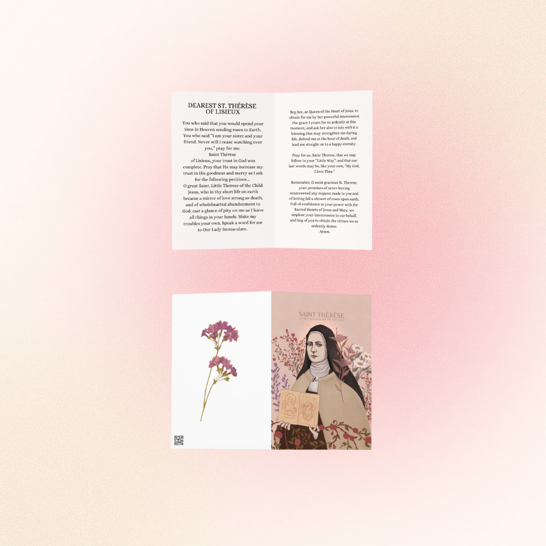 St. Therese of Lisieux - prayer card