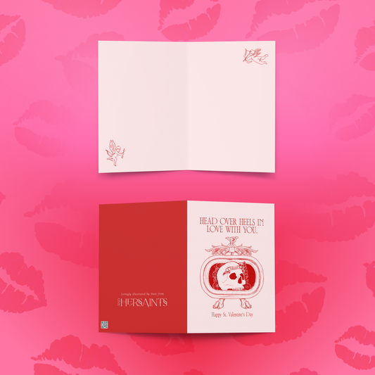 Head Over Heels (St. Valentine) - greeting card