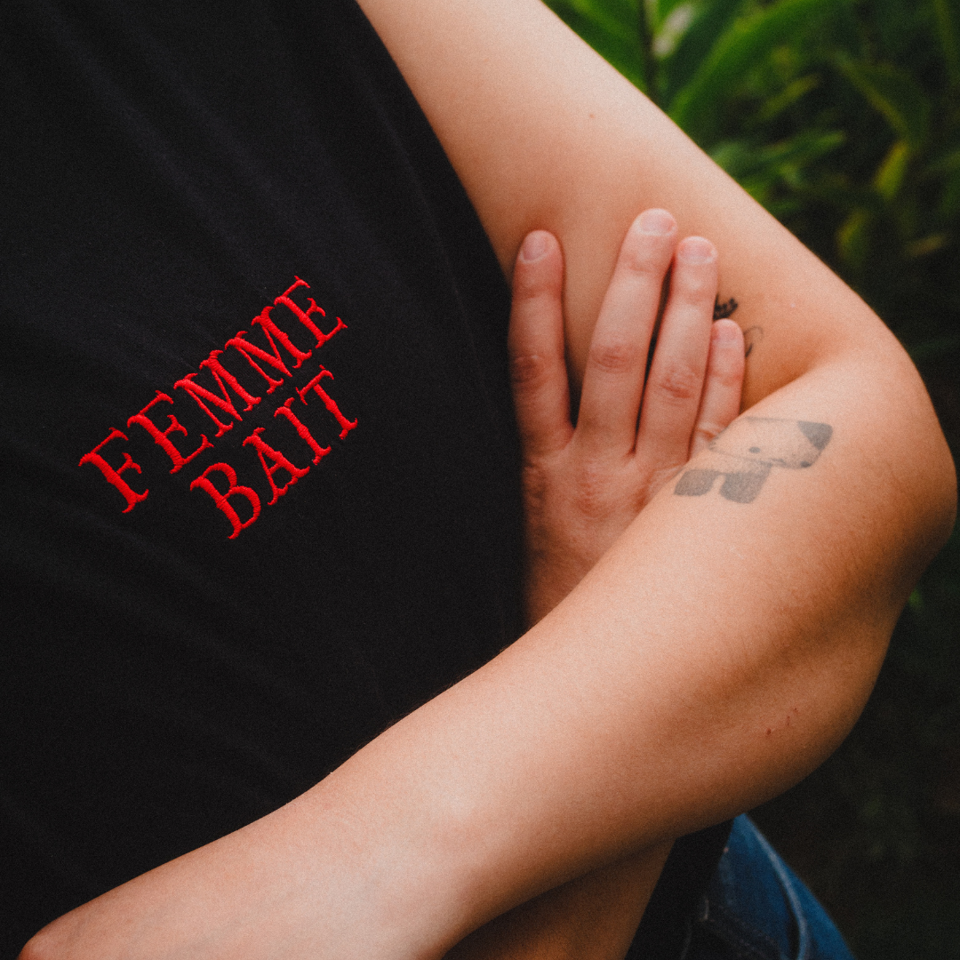 Femme Bait embroidered tank top - wife pleaser/muscle shirt
