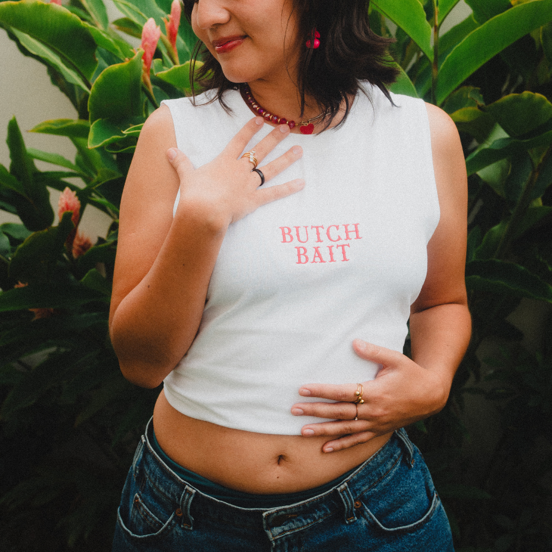 Butch Bait embroidered tank top - wife-pleaser/muscle shirt