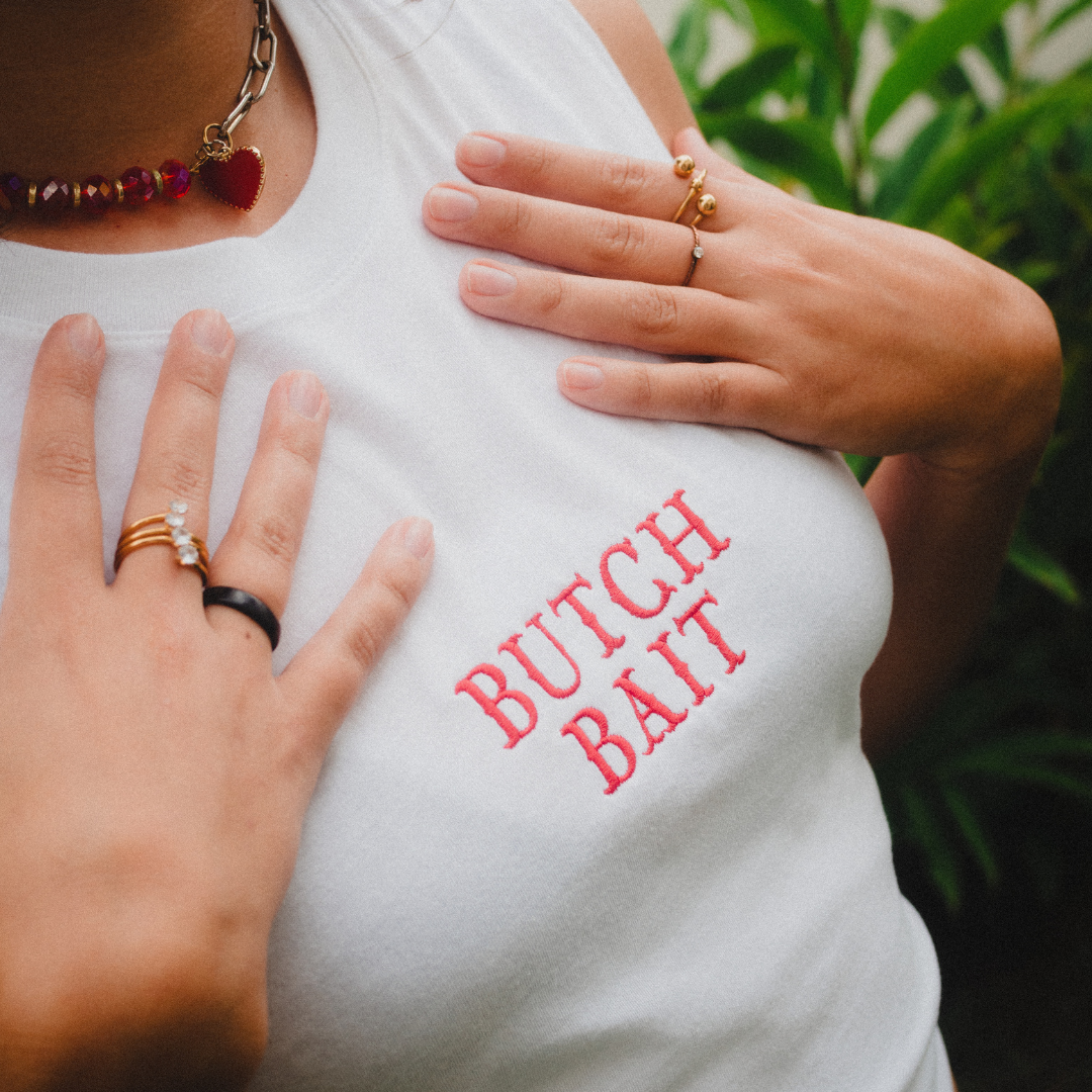 Butch Bait embroidered tank top - wife-pleaser/muscle shirt