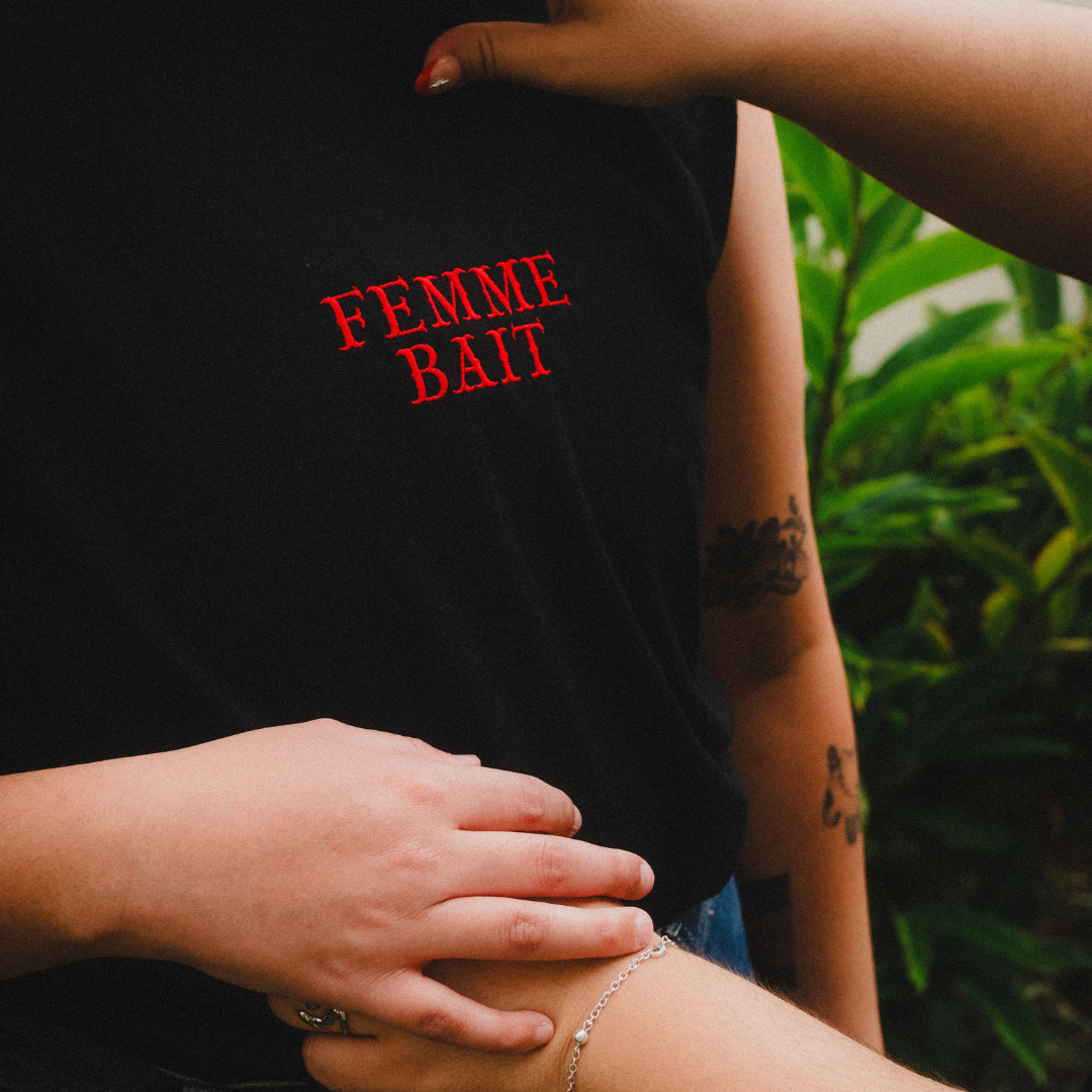 Femme Bait embroidered tank top - wife pleaser/muscle shirt