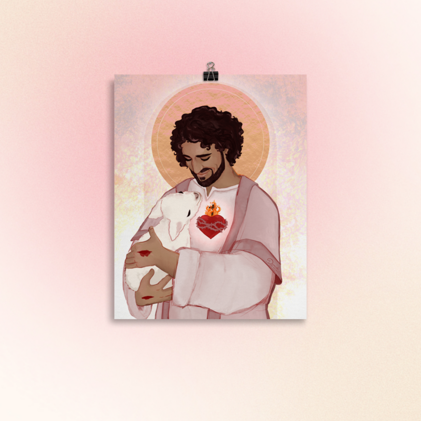 Sacred Heart of Jesus/Good Shepherd - poster/print