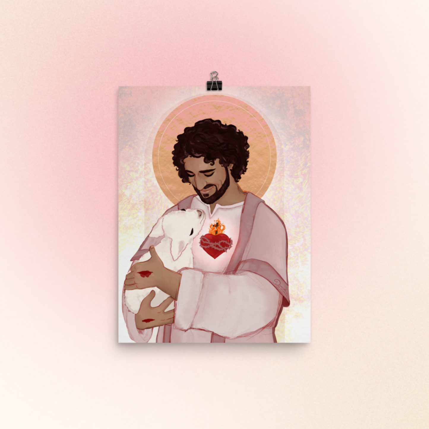 Sacred Heart of Jesus/Good Shepherd - poster/print