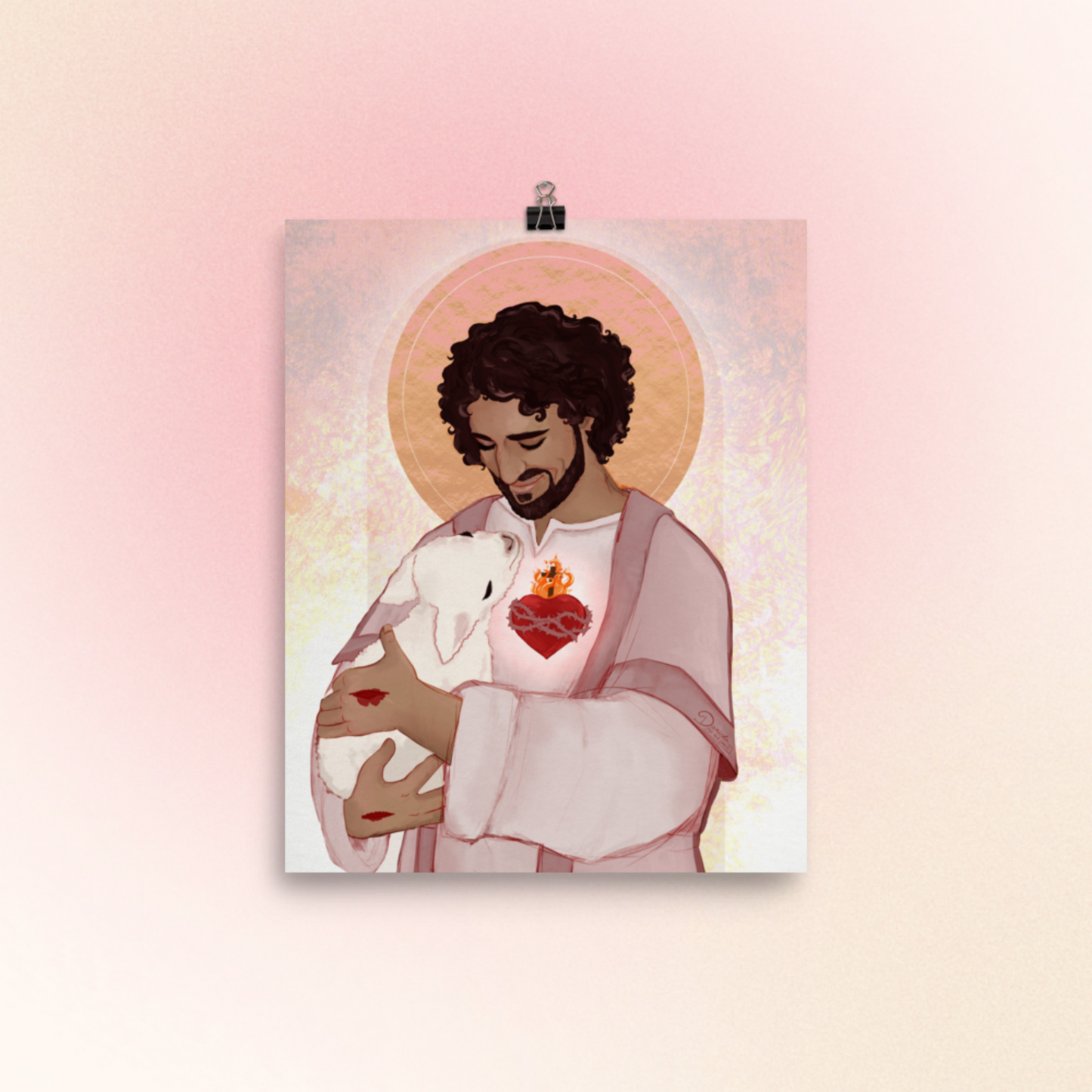 Sacred Heart of Jesus/Good Shepherd - poster/print