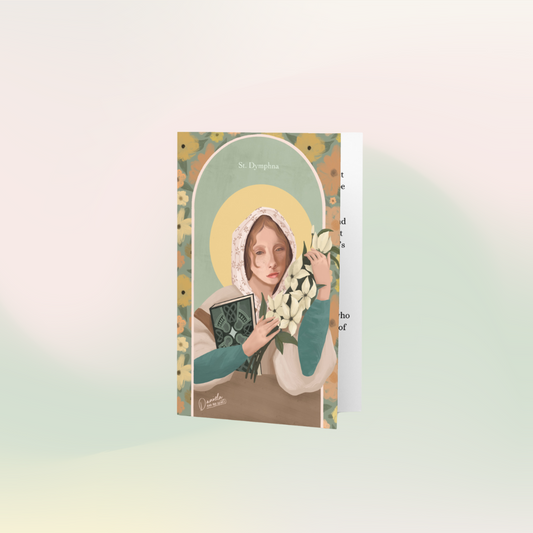 St. Dymphna - prayer card