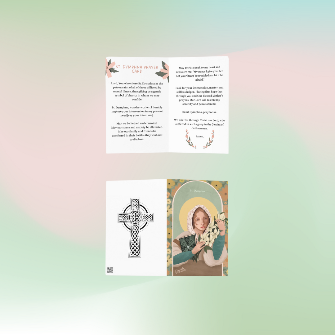 St. Dymphna - prayer card