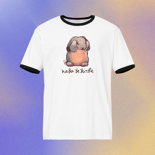 Nada Te Turbe - unisex contrast trim t-shirt