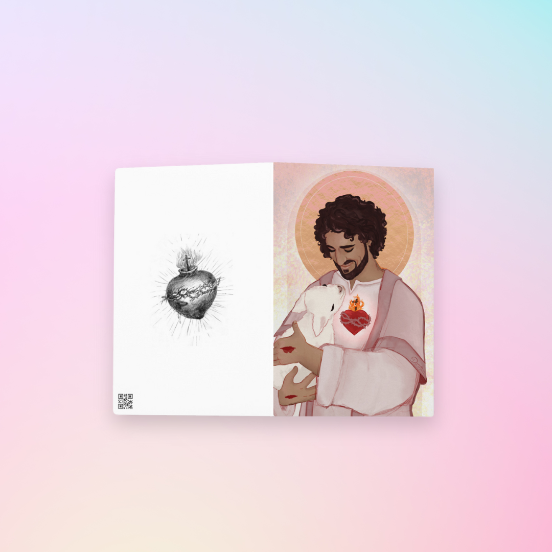 Sacred Heart of Jesus - prayer card