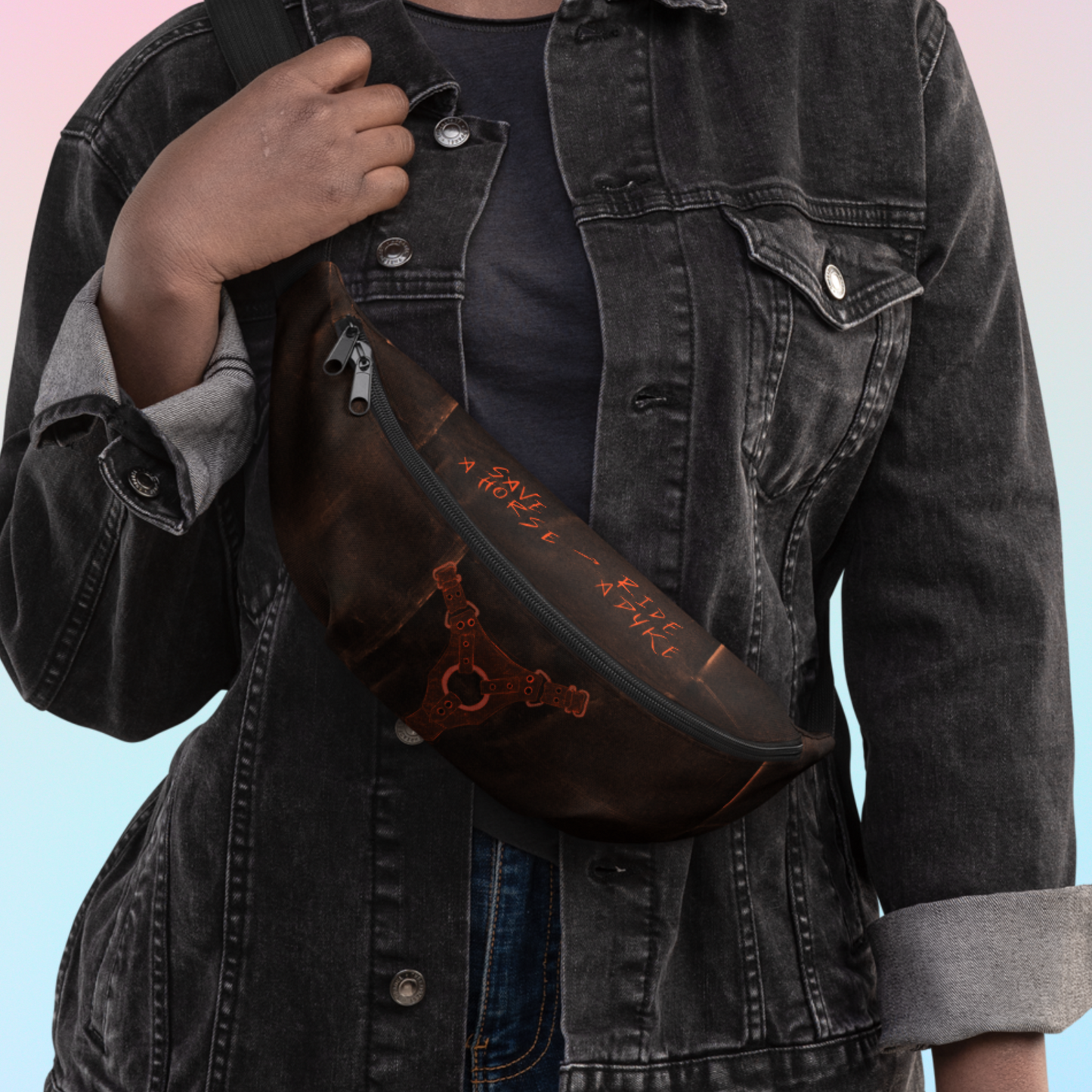 the strappy pack™ / save a horse, ride a... - fanny pack/cross-body bag