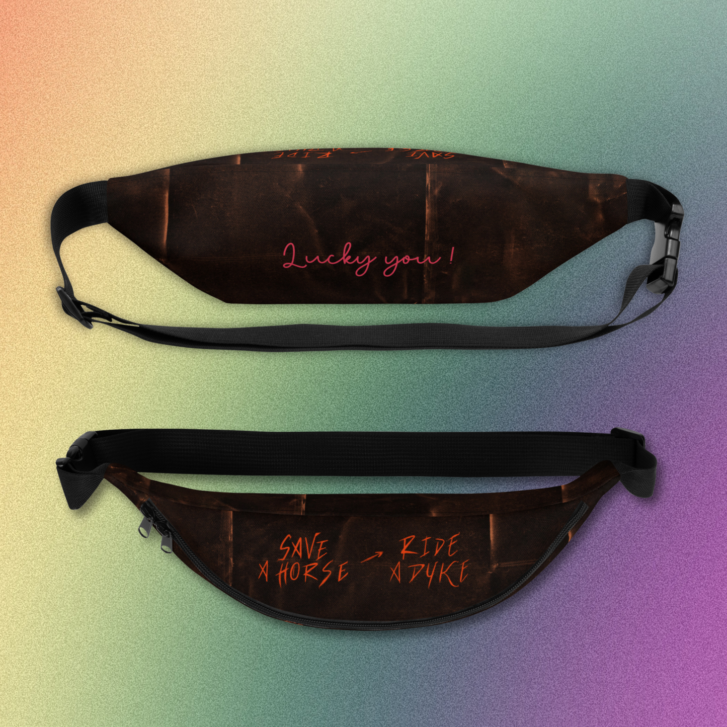 the strappy pack™ / save a horse, ride a... - fanny pack/cross-body bag